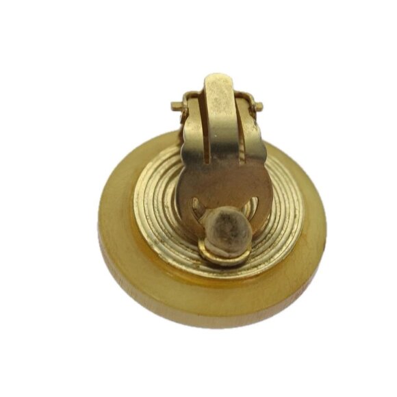 HERMES Earring Beige Auth ar12239 - Picture 3 of 16